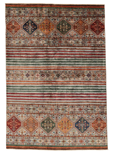  179X252 Righe Shabargan Tappeto Lana, Carpetvista