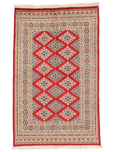  Pakistan Bokhara 2Ply 120X190 Ullteppe Brun/Mørk Rød Lite Carpetvista