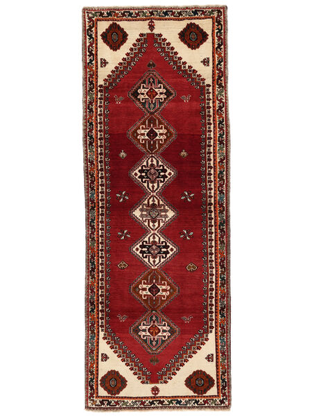 107X295 Ghashghai Teppich Orientalischer Läufer Dunkelrot/Schwarz (Wolle, Persien/Iran) Carpetvista