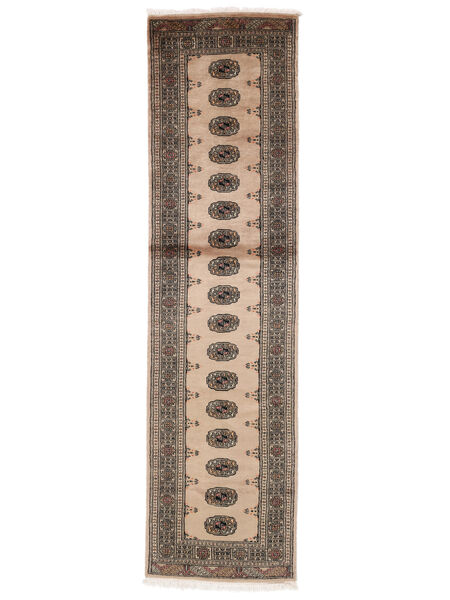  Pakistan Bokhara 3Ply Rug 80X305 Brown/Black Carpetvista