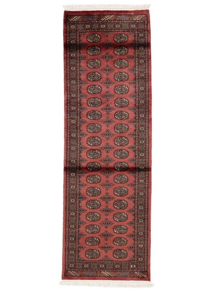 80X245 Pakistan Bokhara 3Ply Rug Oriental Runner
 Dark Red/Black (Wool, Pakistan) Carpetvista