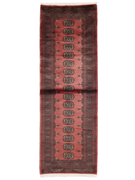 80X233 Pakistan Bokhara 3Ply Rug Oriental Runner
 Dark Red/Black (Wool, Pakistan) Carpetvista