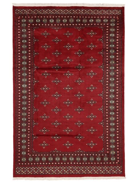 184X281 Tapete Paquistão Bucara 2Ply Oriental Vermelho Escuro/Preto (Lã, Paquistão) Carpetvista