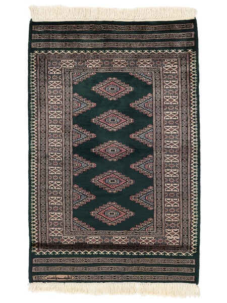  Pakistański Bucharski 3Ply Dywan 78X120 Wełniany Czarny/Brunatny Mały Carpetvista