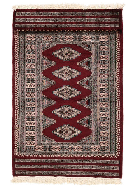  Pakistan Bokhara 3Ply Teppe 76X117 Svart/Brun Carpetvista