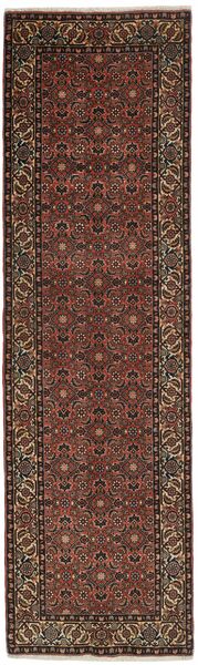 Tappeto Persiano Bidjar 84X284 Passatoie Nero/Marrone (Lana, Persia/Iran)