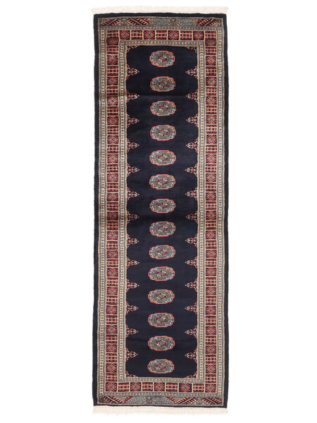  Oriental Pakistan Bokhara 3Ply Rug 81X239 Runner
 Black/Brown Wool, Pakistan Carpetvista