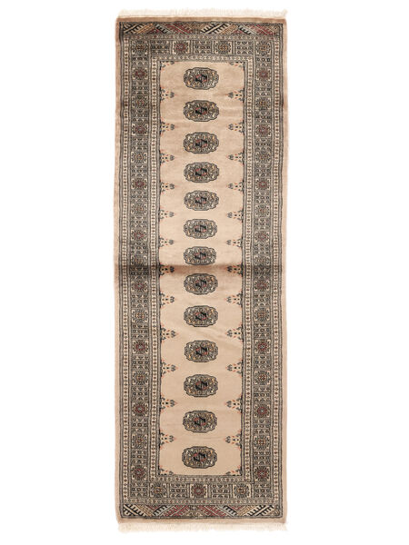  81X237 Pakistan Bokhara 3Ply Vloerkleed Tapijtloper Bruin/Oranje Pakistan Carpetvista