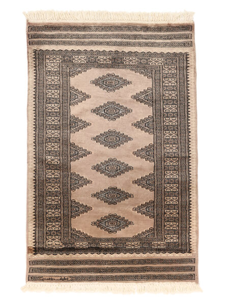  Pakistański Bucharski 3Ply Dywan 79X120 Wełniany Brunatny/Czarny Mały Carpetvista