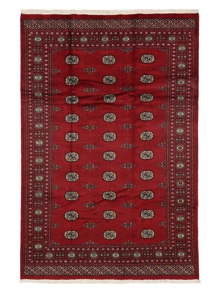 Dywan Orientalny Pakistański Bucharski 2Ply 186X277 Ciemnoczerwony/Czarny (Wełna, Pakistan )