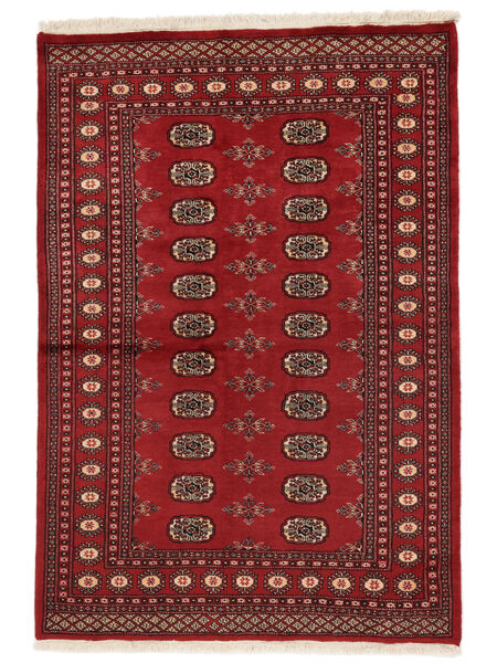 Pakistan Bokhara 2Ply Vloerkleed 141X204 Donkerrood/Zwart Wol, Pakistan Carpetvista