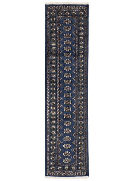  Pakistan Bokhara 2Ply Rug 79X311 Wool Black/Brown Small Carpetvista