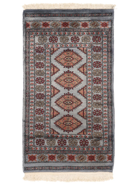  Pakisztáni Bokhara 3Ply Szőnyeg 80X145 Fekete/Sötétszürke Carpetvista