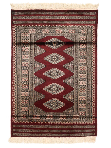  79X118 Medallón Pequeño Pakistan Bukara 3Ply Alfombra Lana, Carpetvista