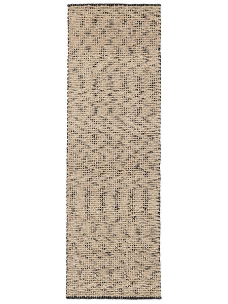  80X250 Arowana Beige/Black Runner Rug
 Small