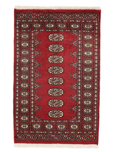 Alfombra Oriental Pakistan Bukara 2Ply 76X118 Rojo Oscuro/Negro (Lana, Pakistán)