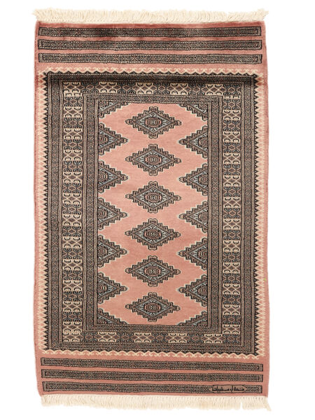  Pakistan Bukhara 2Ply Covor 79X126 Lână Maro/Negru Mic Carpetvista