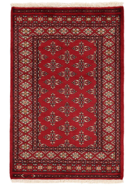  80X122 Pakistan Bokhara 2Ply Matta Mörkröd/Svart Pakistan Carpetvista