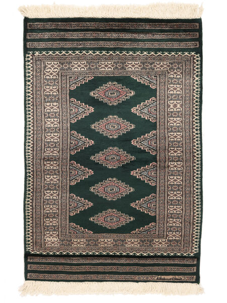  Pakistan Bokhara 3Ply Rug 78X117 Wool Black/Brown Small Carpetvista