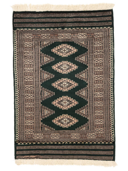 Pakistan Buchara 3Ply Teppich 80X116 Schwarz/Braun Wolle, Pakistan Carpetvista