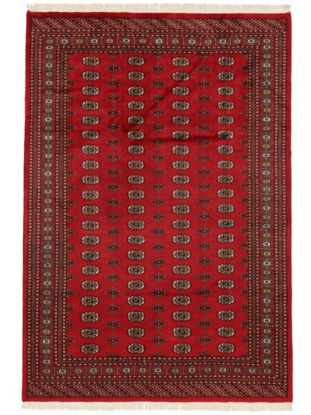  Orientalsk Pakistan Bokhara 2Ply Tæppe 201X291 Mørkerød/Sort Uld, Pakistan Carpetvista