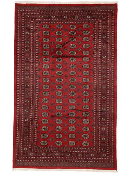  Pakisztáni Bokhara 2Ply 200X320 Gyapjúszőnyeg Sötétpiros/Fekete Carpetvista