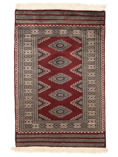  78X127 Medallón Pequeño Pakistan Bukara 3Ply Alfombra Lana, Carpetvista