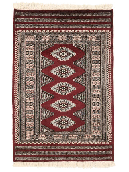  Orientalisk Pakistan Bokhara 2Ply Matta 76X119 Brun/Svart Ull, Pakistan Carpetvista