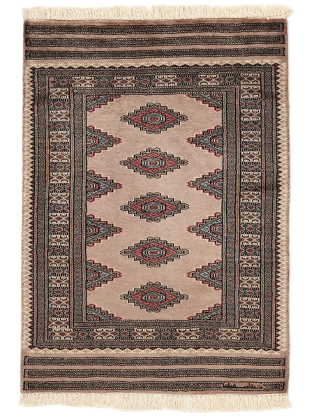  Pakistan Bokhara 3Ply Tepih 80X113 Vuneni Braon/Crna Mali Sag Carpetvista