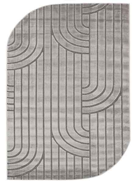  140X200 Small Flowie Rug - Silver Grey Cotton