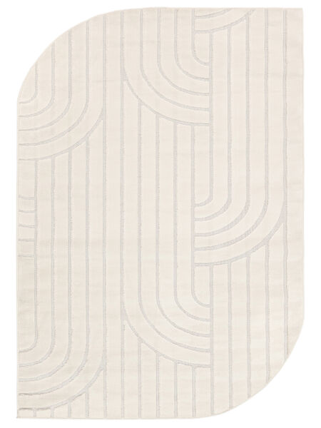  140X200 Small Flowie Rug - White Cotton