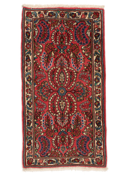 Alfombra Lillian 68X126 Rojo Oscuro/Negro (Lana, Persia/Irán)