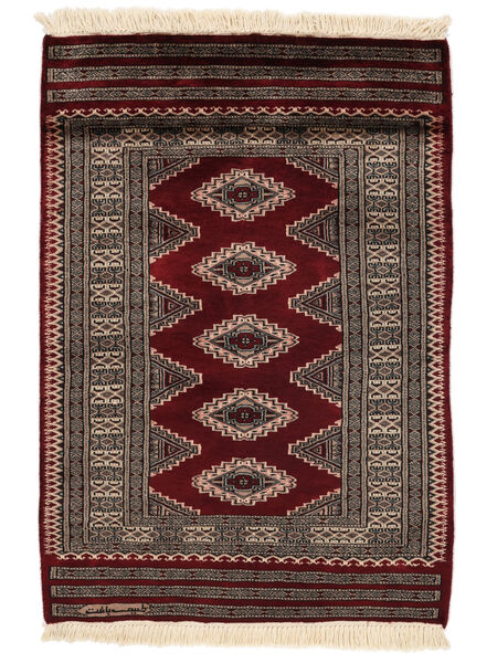 80X115 Dywan Orientalny Pakistański Bucharski 3Ply Czarny/Brunatny (Wełna, Pakistan ) Carpetvista