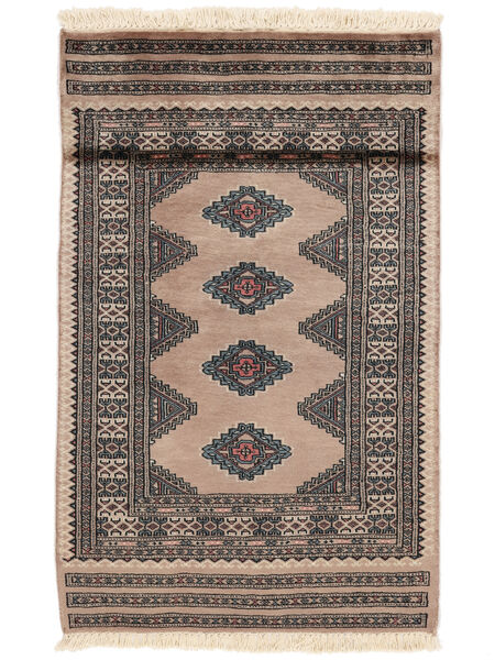 Pakistan Buchara 3Ply Teppich 80X126 Braun/Schwarz Wolle, Pakistan Carpetvista