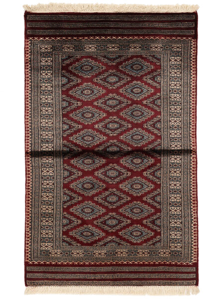  Pakistański Bucharski 3Ply Dywan 95X148 Wełniany Czarny/Brunatny Mały Carpetvista