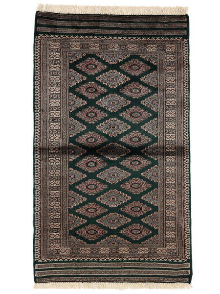 99X168 Tapete Oriental Paquistão Bucara 3Ply Preto/Castanho (Lã, Paquistão) Carpetvista