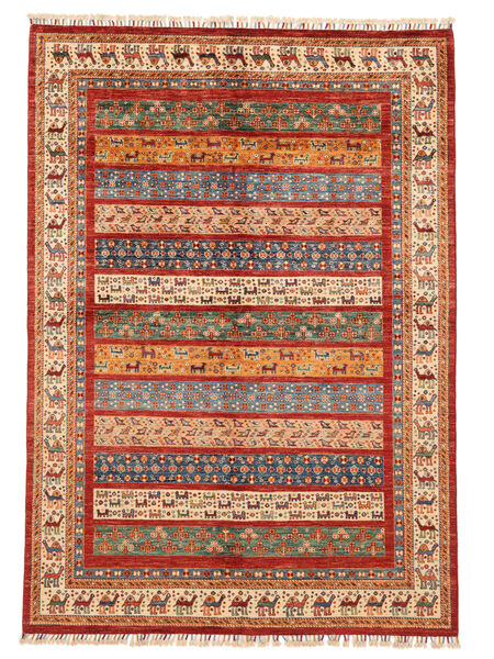  Shabargan Tepih 166X236 Vuneni Braon/Tamno Crvena Sag Carpetvista