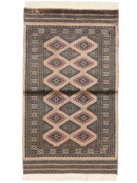 97X161 Dywan Orientalny Pakistański Bucharski 3Ply Brunatny/Czarny (Wełna, Pakistan ) Carpetvista