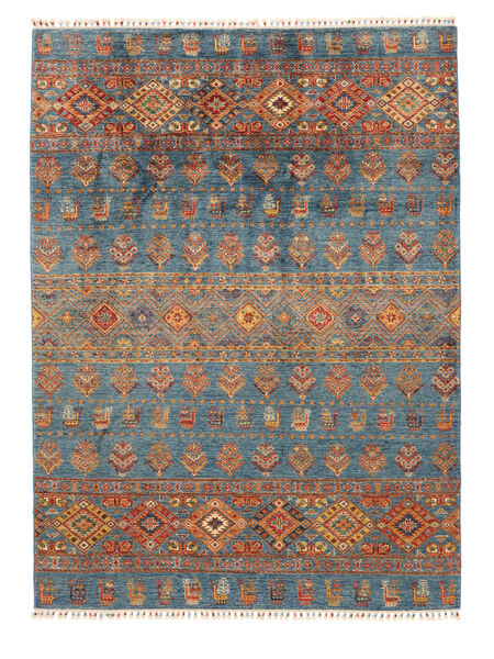  Shabargan Rug 180X244 Brown/Dark Blue Carpetvista