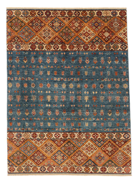  180X243 Shabargan Teppich Schwarz/Braun Afghanistan Carpetvista