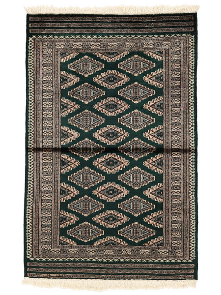  Pakistan Bukhara 3Ply Covor 93X145 Lână Negru/Maro Mic Carpetvista