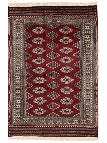 Dywan Orientalny Pakistański Bucharski 3Ply 126X184 Brunatny/Czarny (Wełna, Pakistan )