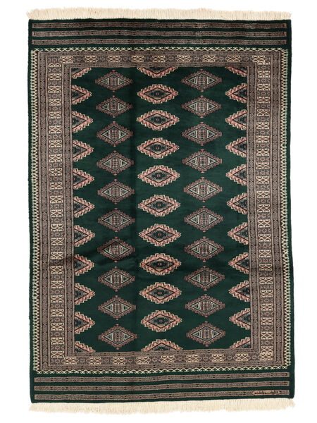 127X185 Pakistan Bokhara 3Ply Rug Oriental Black/Brown (Wool, Pakistan) Carpetvista