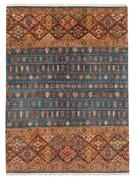 Shabargan Vloerkleed 179X244 Donkerrood/Zwart Wol, Afghanistan Carpetvista