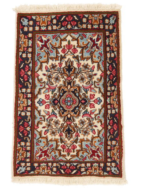  Oosters Kerman Vloerkleed 61X95 Donkerrood/Zwart Wol, Perzië/Iran Carpetvista