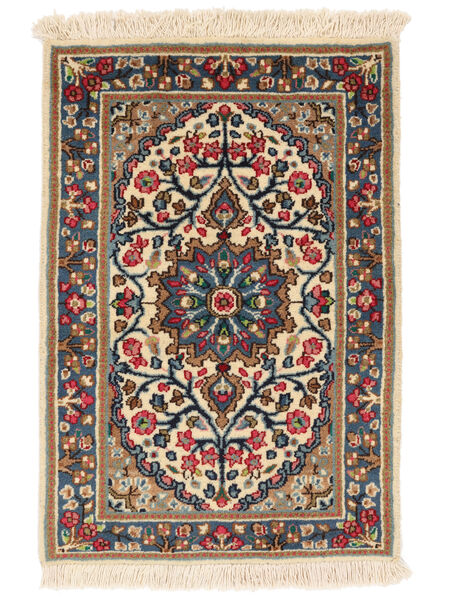  Oosters Kerman Vloerkleed 59X87 Bruin/Zwart Wol, Perzië/Iran Carpetvista