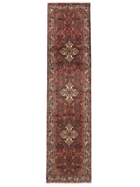  Asadabad Rug 79X320 Persian Wool Dark Red/Black Small Carpetvista