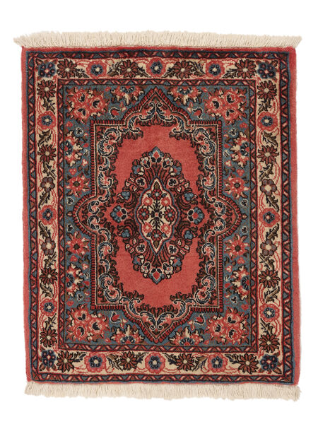  Sarouk Rug 69X85 Persian Wool Black/Dark Red Small Carpetvista