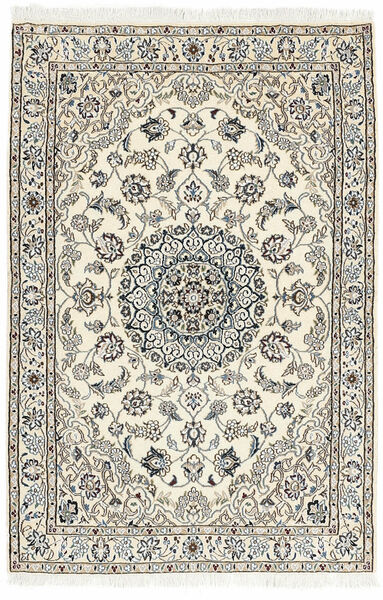  Orientalischer Nain 9La Teppich 98X150 Beige/Dunkelgelb Wolle, Persien/Iran