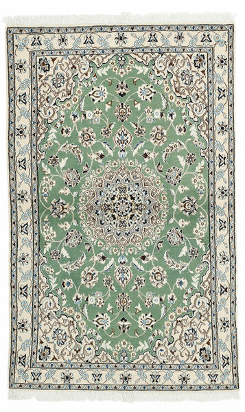 Tappeto Nain 9La 95X154 Verde/Nero (Lana, Persia/Iran)